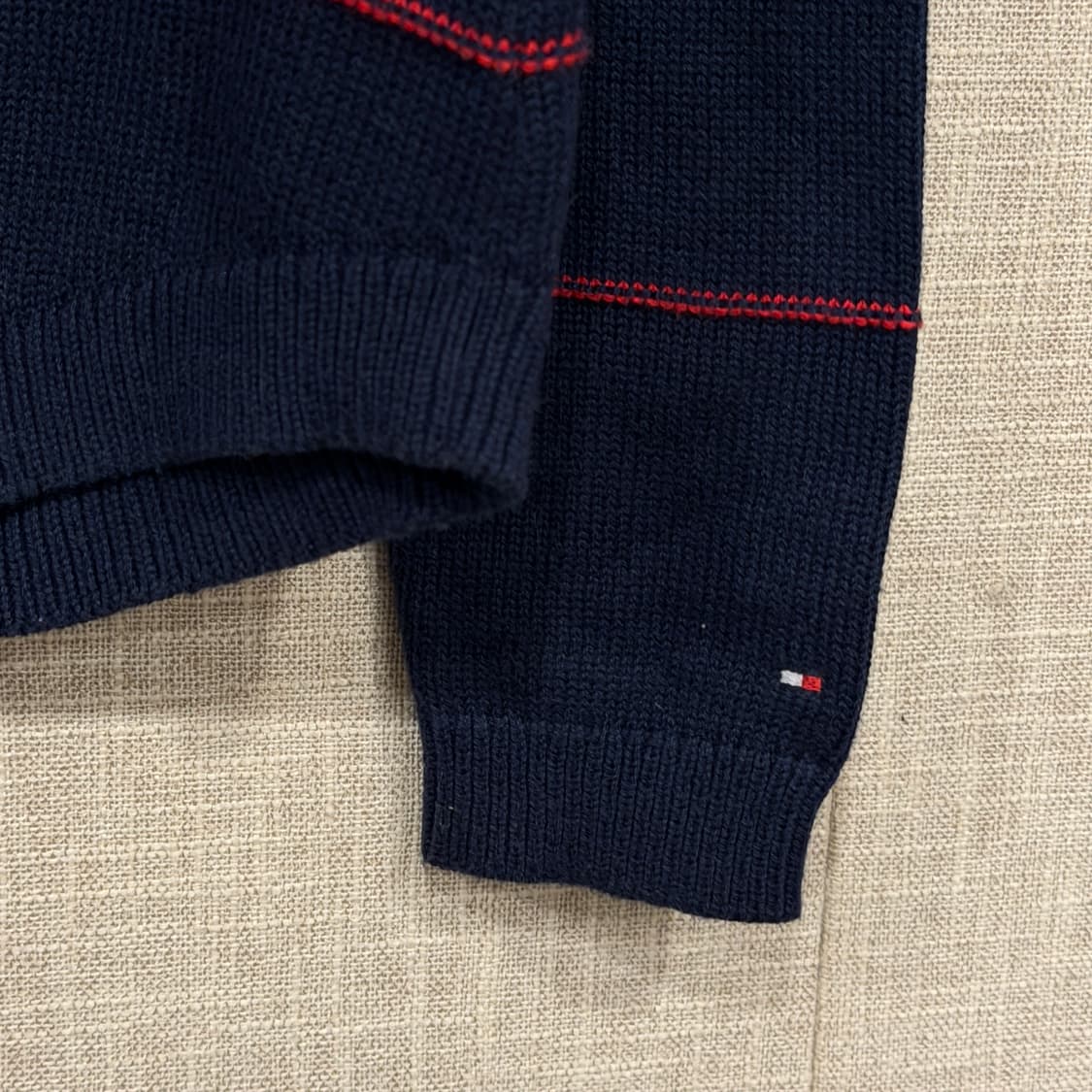 타미힐피거 스트라이프 니트 네이비 M (w) 상품이미지4
