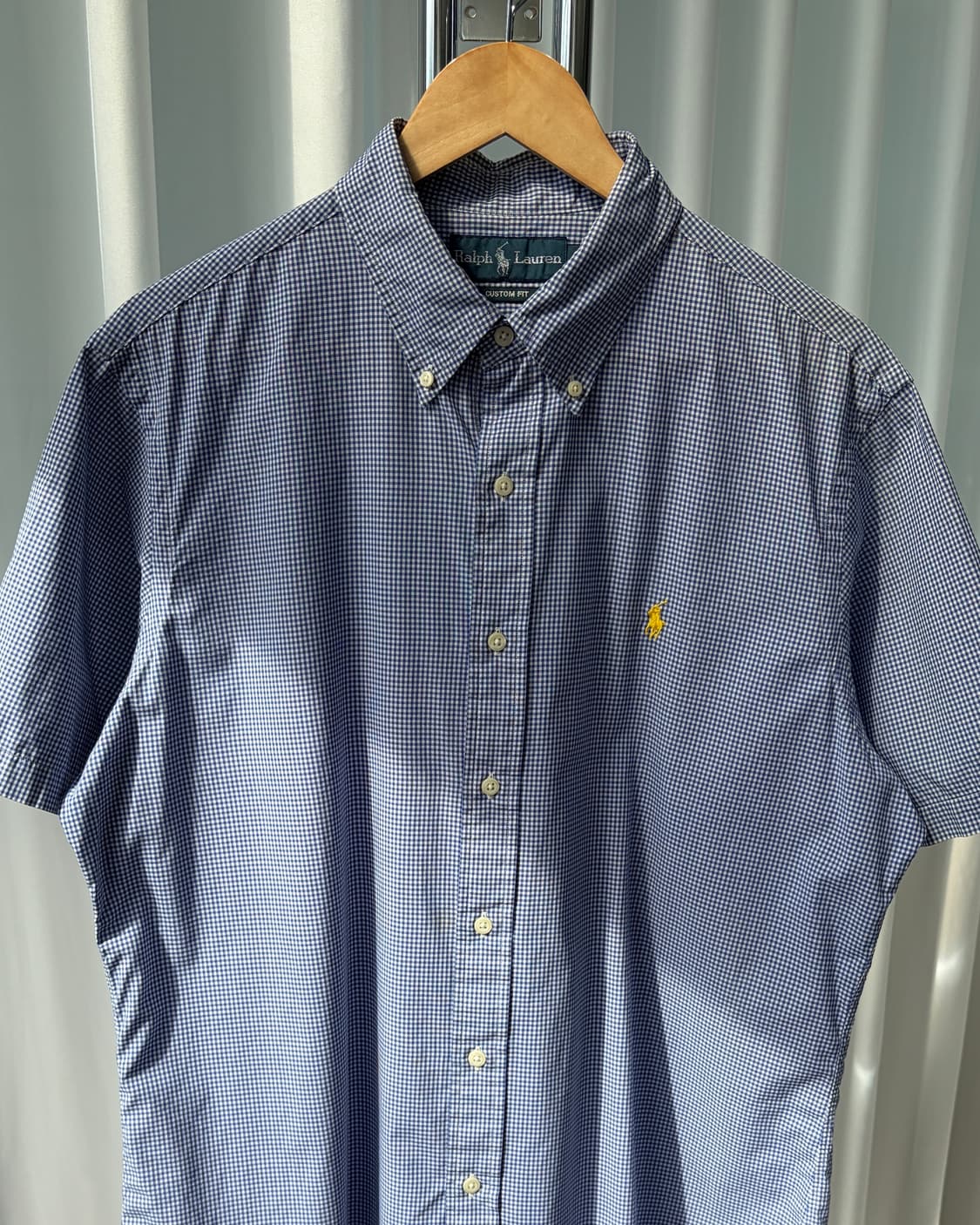 [L]폴로 랄프로렌 포플린 플레이드 반팔 셔츠 상품이미지5