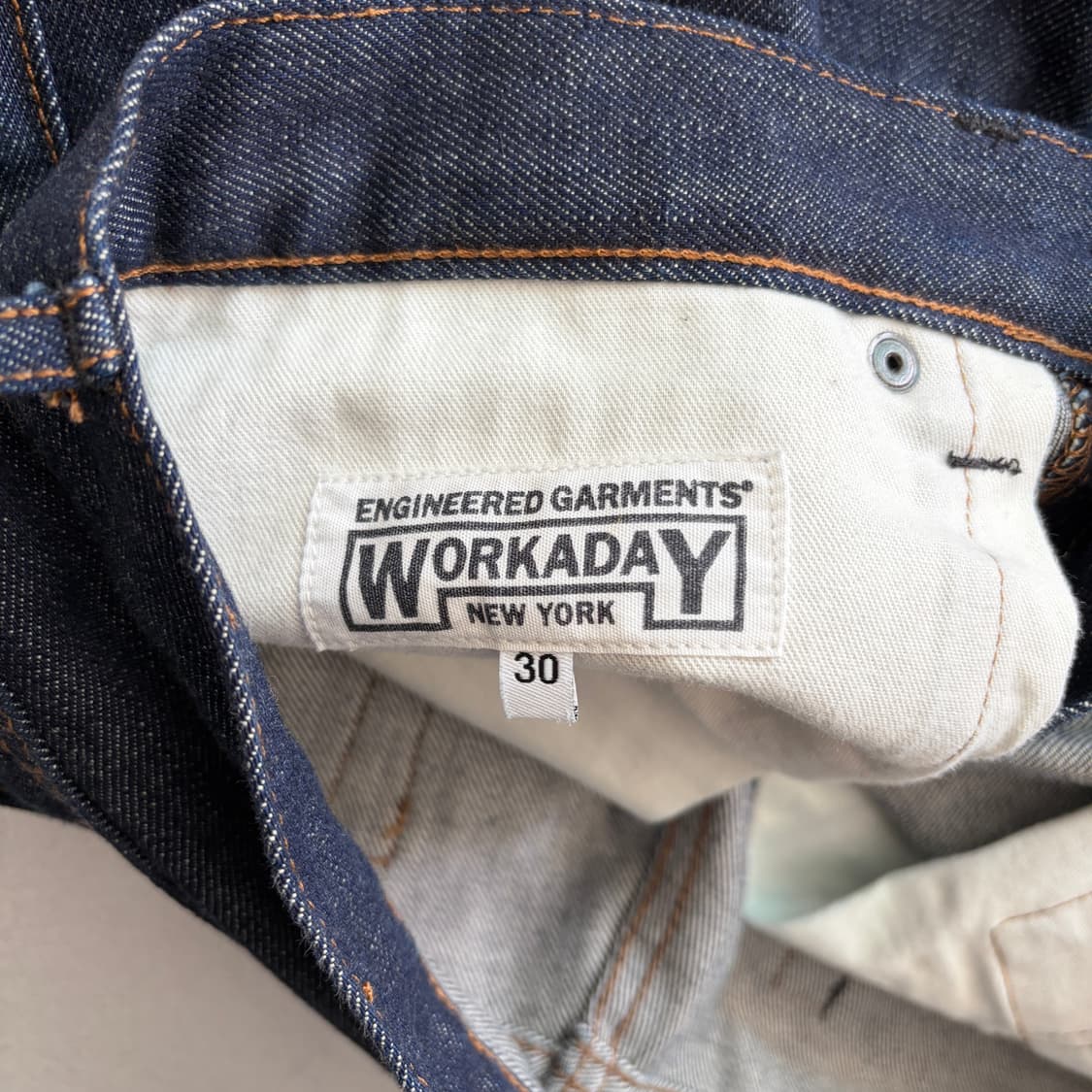 엔지니어드 가먼츠 workaday 셀비지 데님 팬츠 상품이미지7