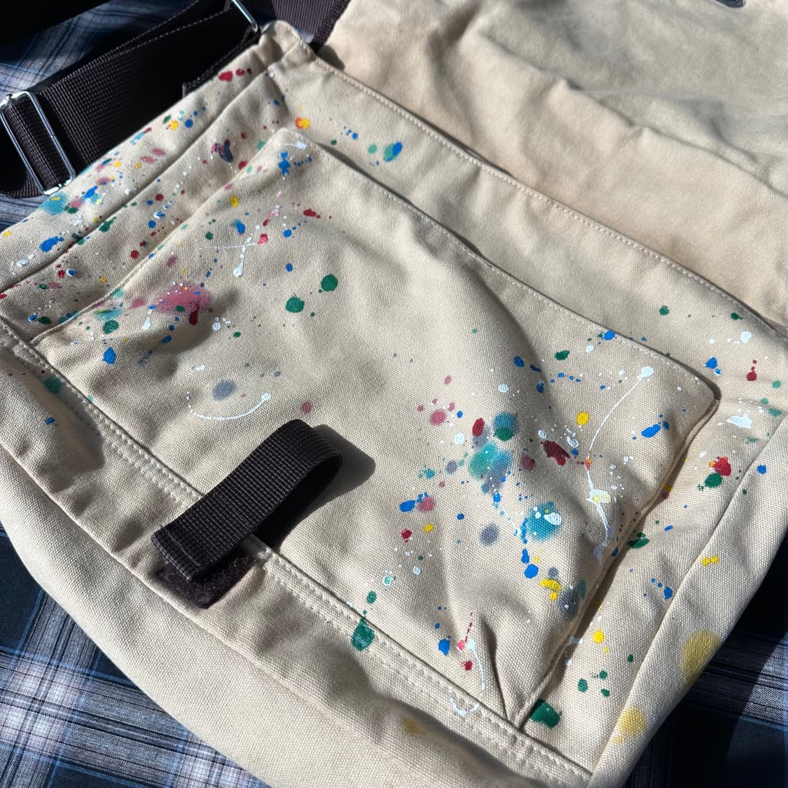 도나카란 DKNY 페인트 스플래터 정크 크로스백 상품이미지5