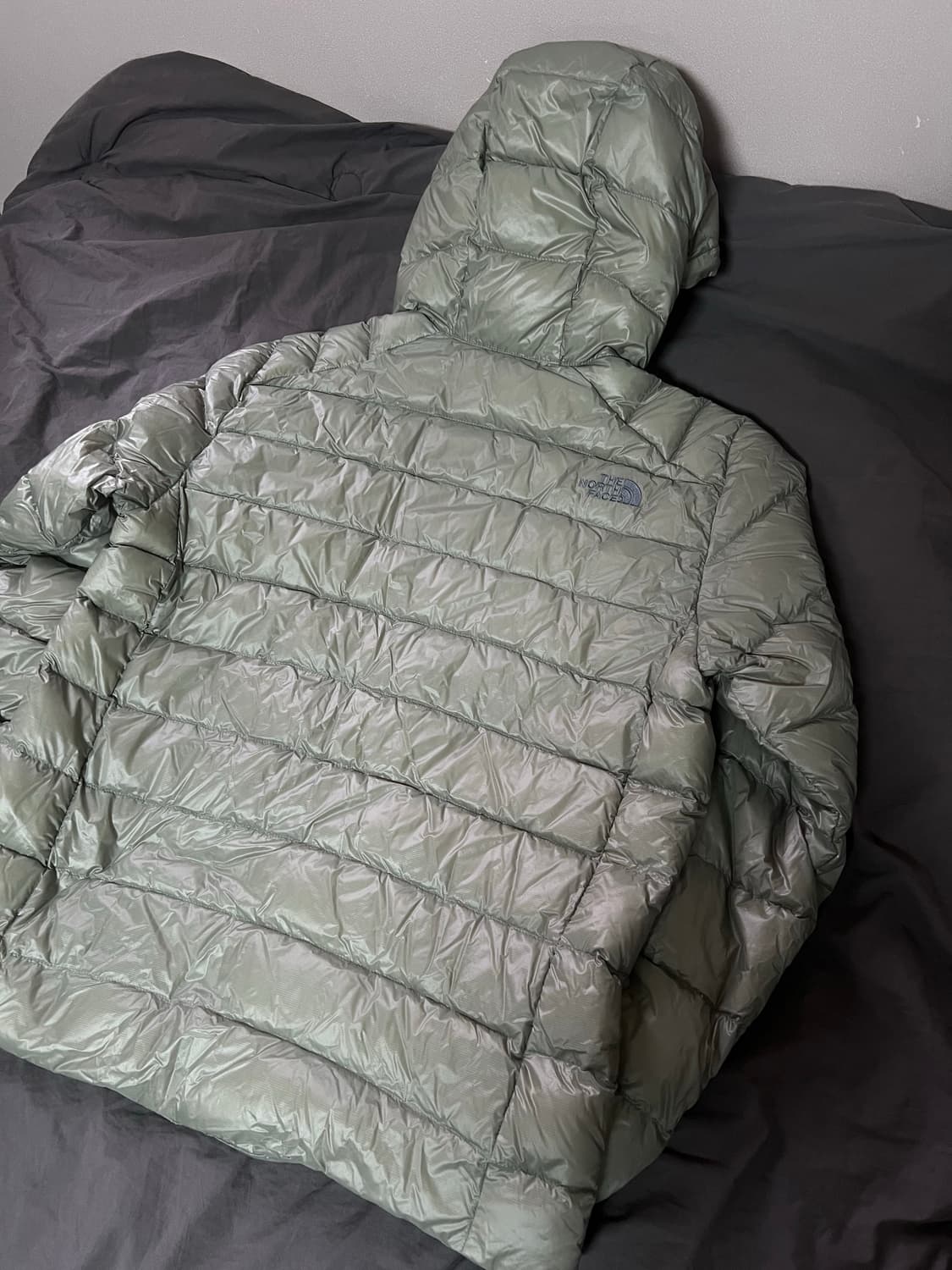(L) 노스페이스 마티에 경량패딩 라이트 카키 덕다운 새상품 상품이미지2