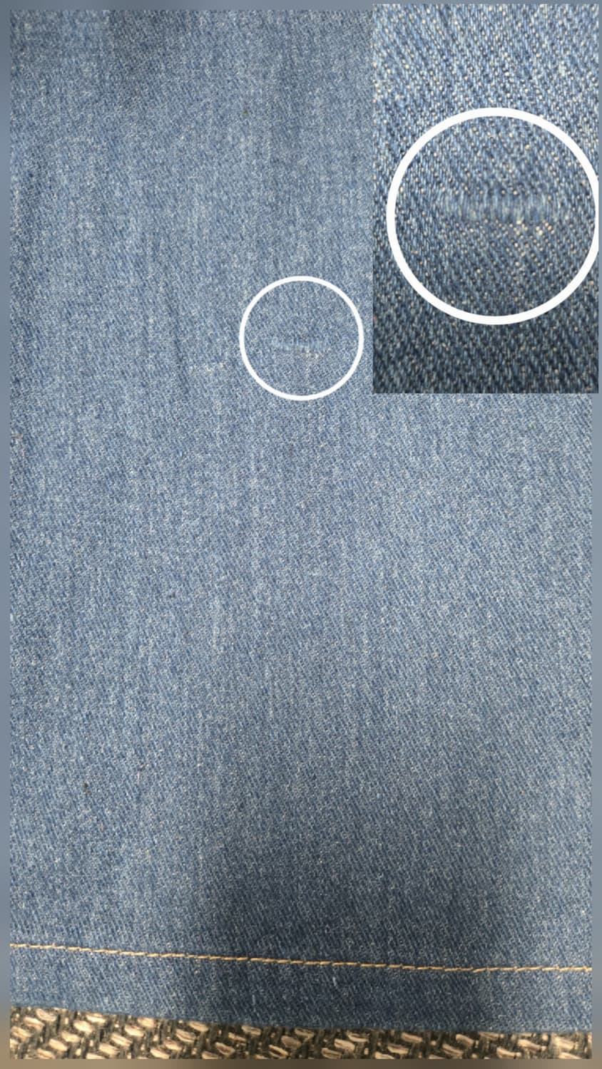 샤틴 25ss 청 데님 플레어 원피스 허리밴딩 원피스 상품이미지5