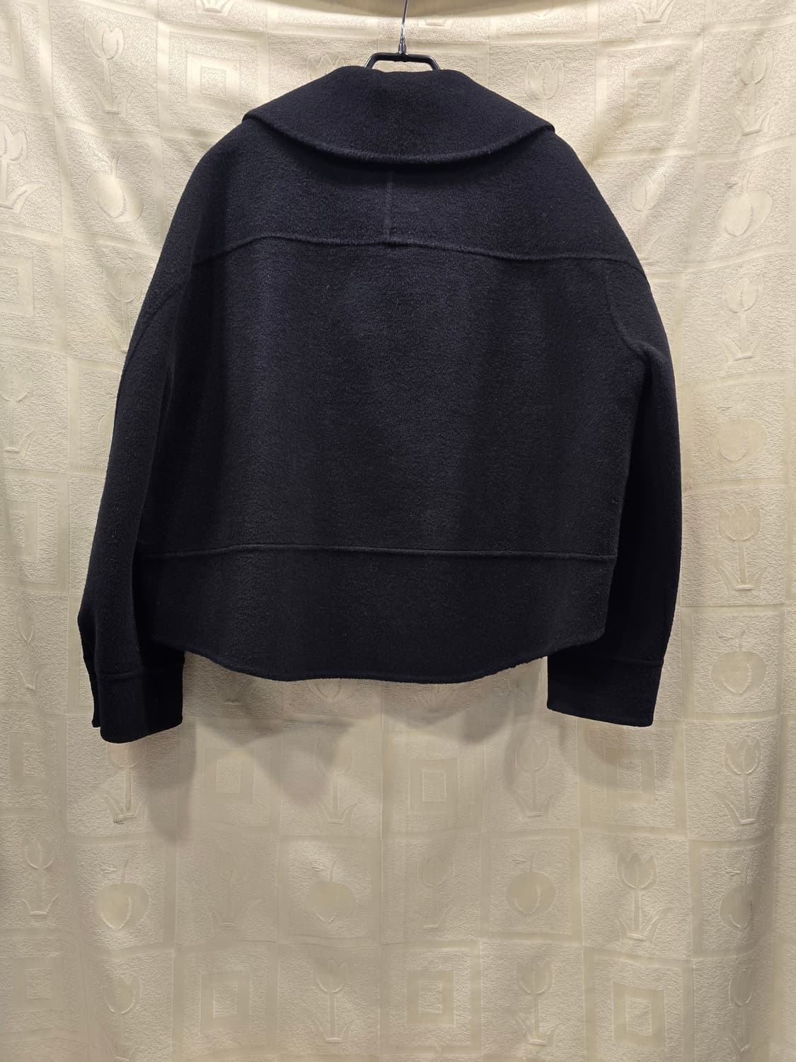 제이제이지고트 핸드메이드 배색 울 캐시미어 자켓 숏코트 55~66 상품이미지6