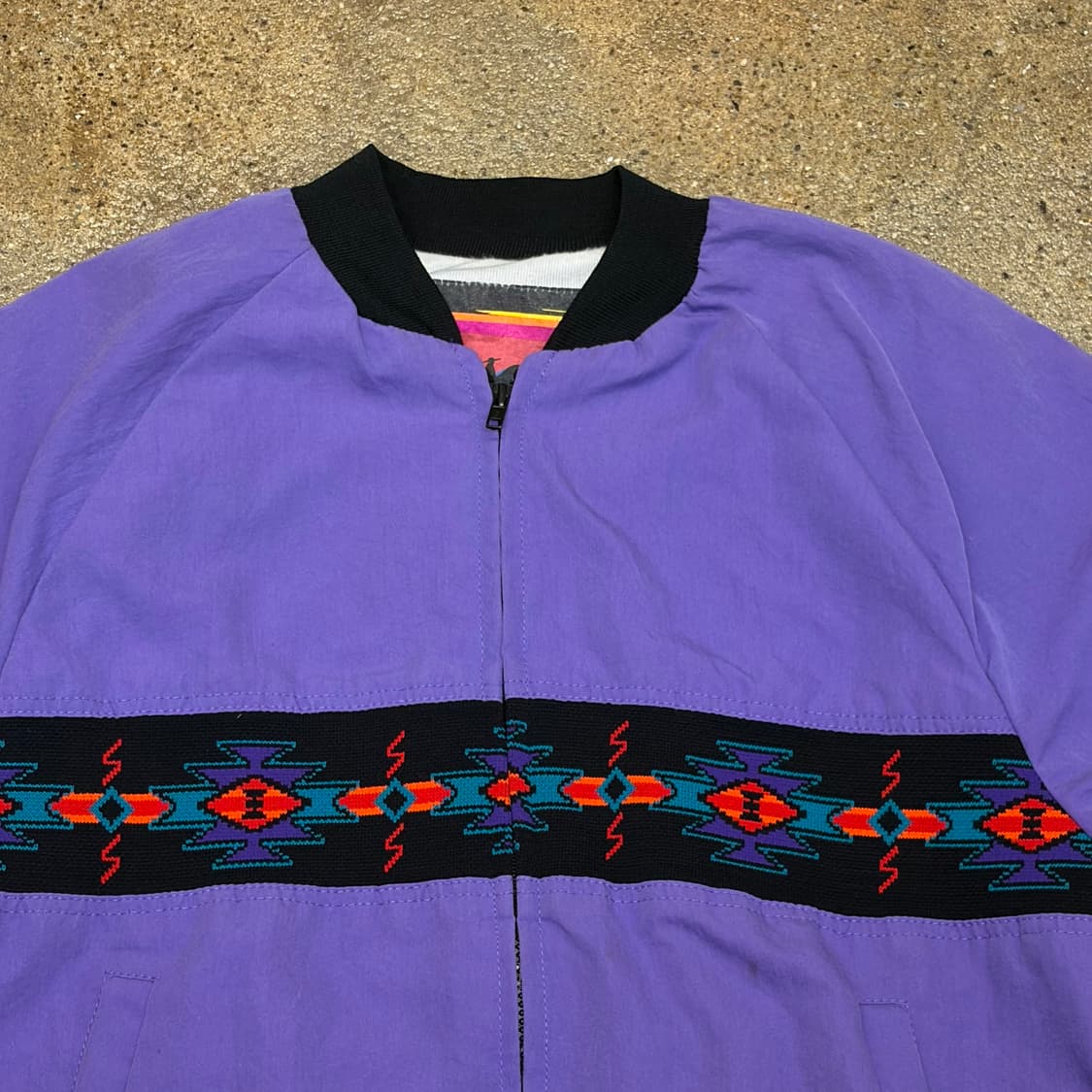 90s Made in USA 빈티지 카우보이 자켓 블루종 항공점퍼 상품이미지3
