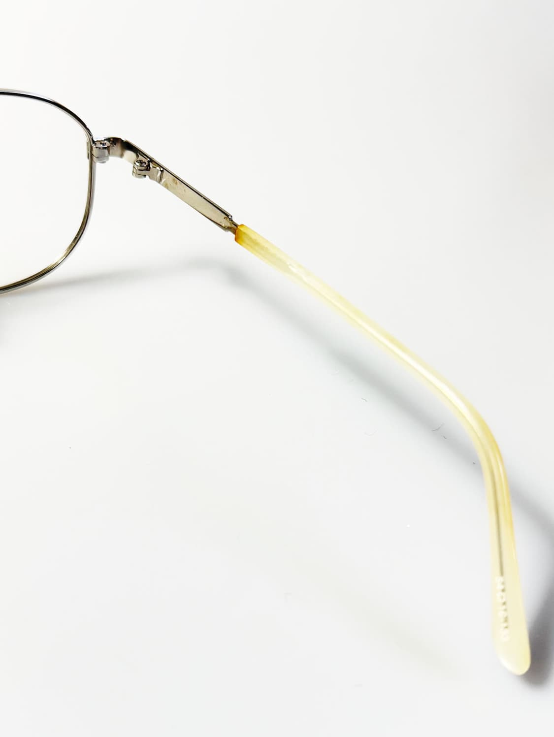 90s HAPPY 실버 메탈 슬림 스퀘어 빈티지 안경 상품이미지6