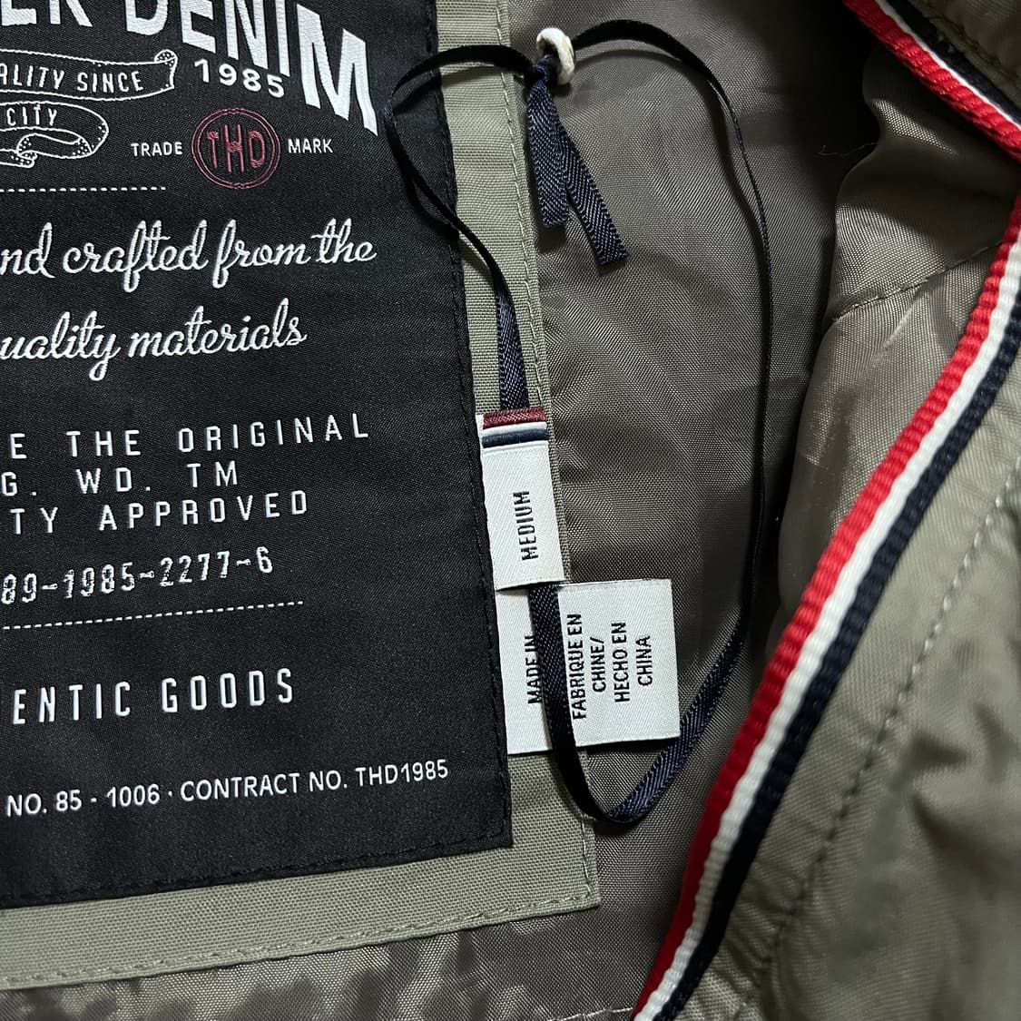 [정품] 타미 카키 퀄팅 점퍼 [ M ] 상품이미지5