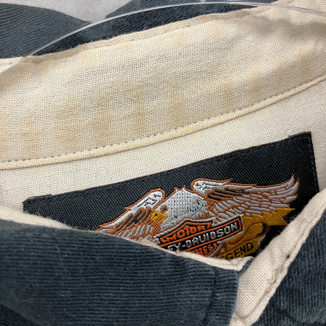 할리데이비슨 블랙 로고 코튼 셔츠 L 상품이미지7