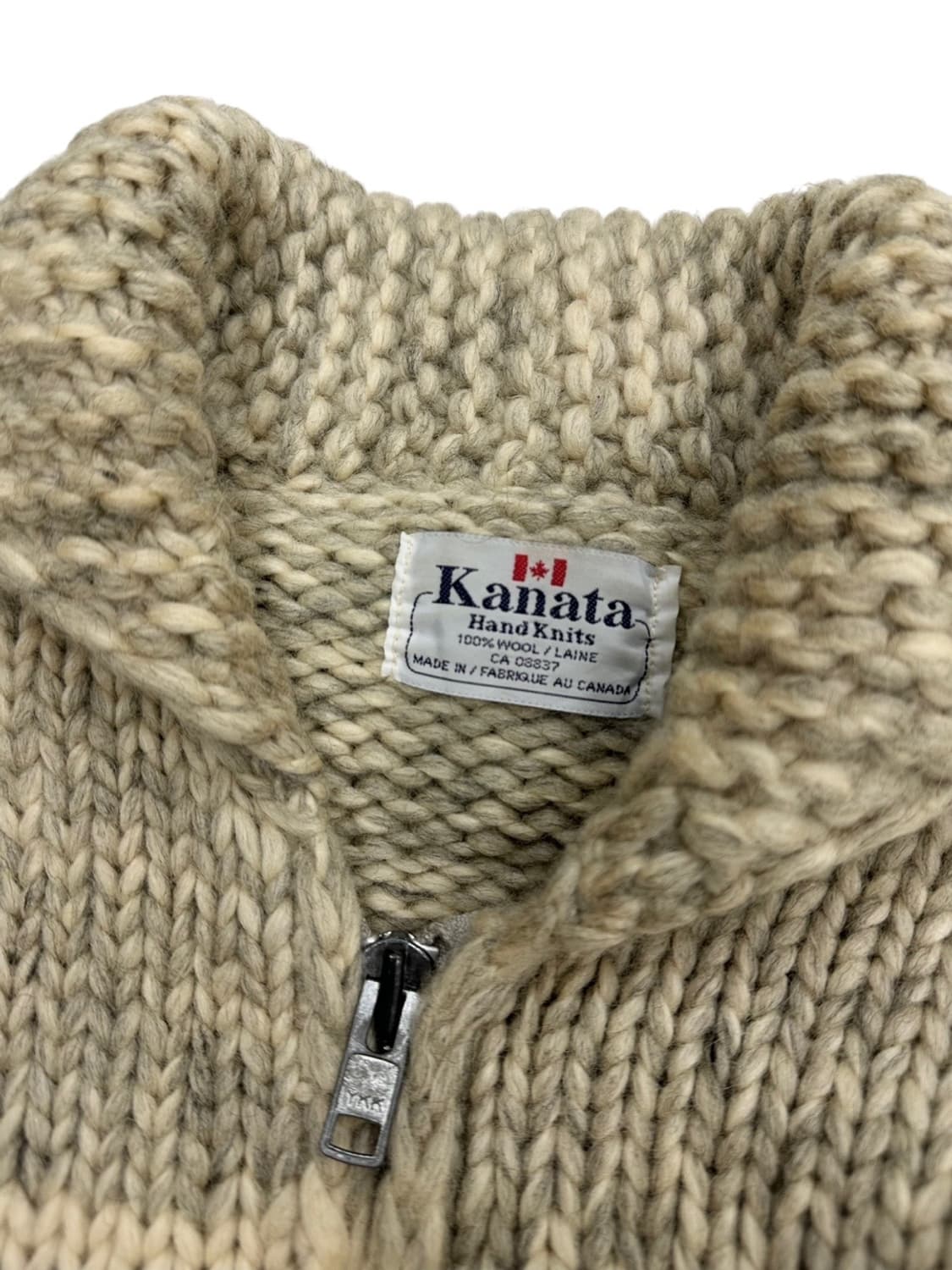 카나타 코위찬 니트집업 아이보리 (L)  상품이미지4