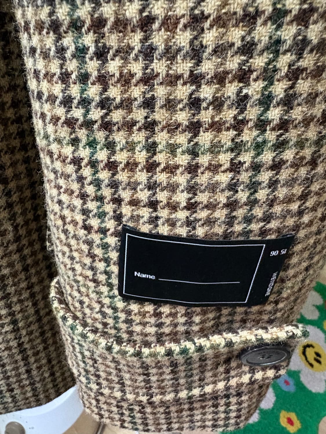 We11done 웰던 박시 체크 블레이져 자켓 / L 상품이미지5