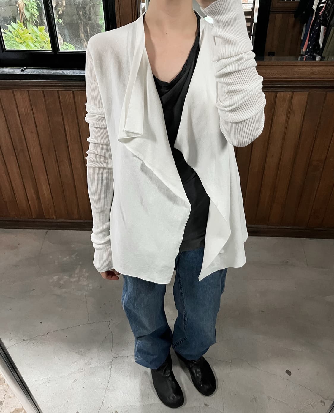 RICK OWENS drape open cardigan 상품이미지3
