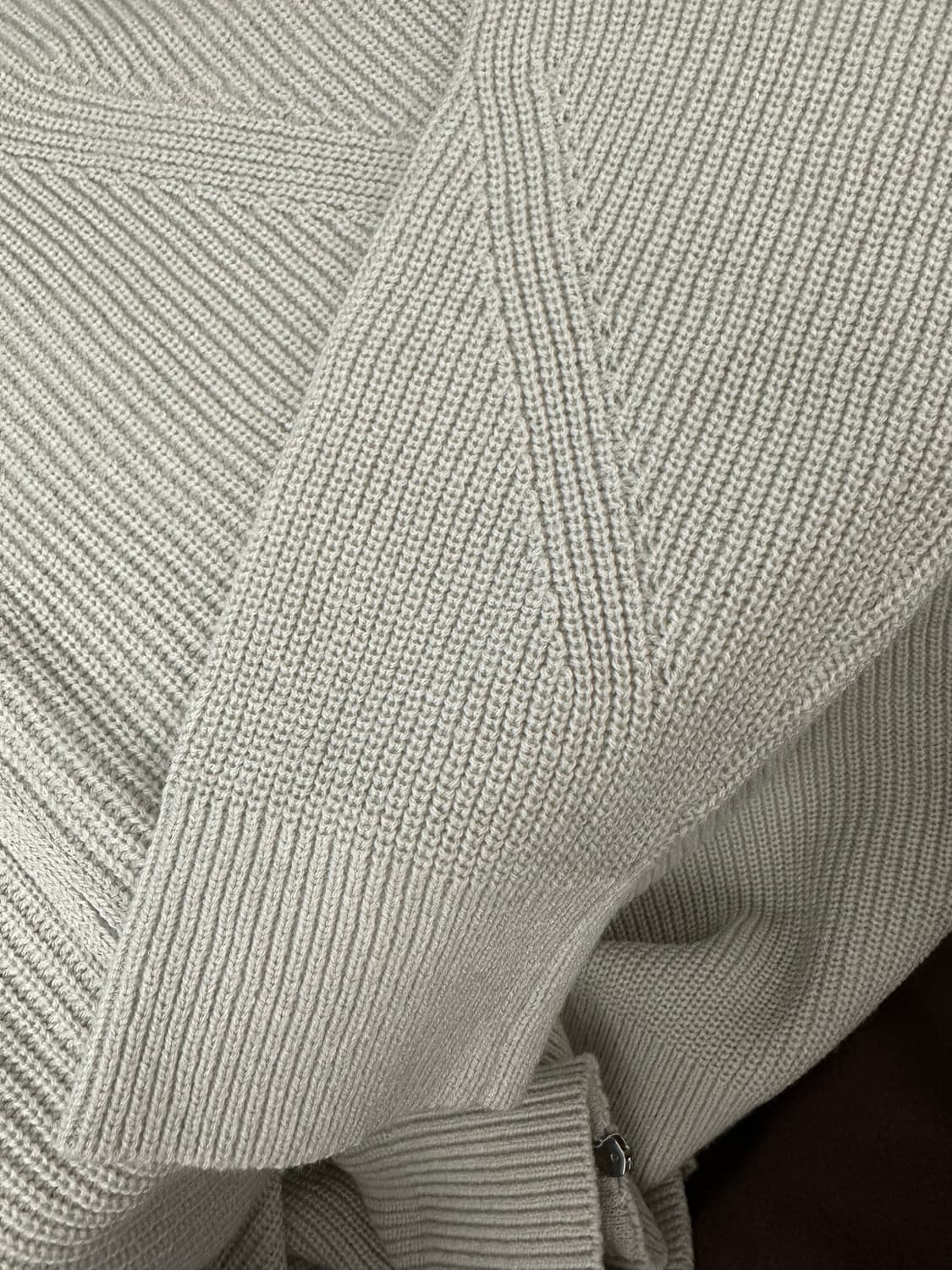 키뮤어 풀집업 워셔블 하찌니트(아이보리) 상품이미지6