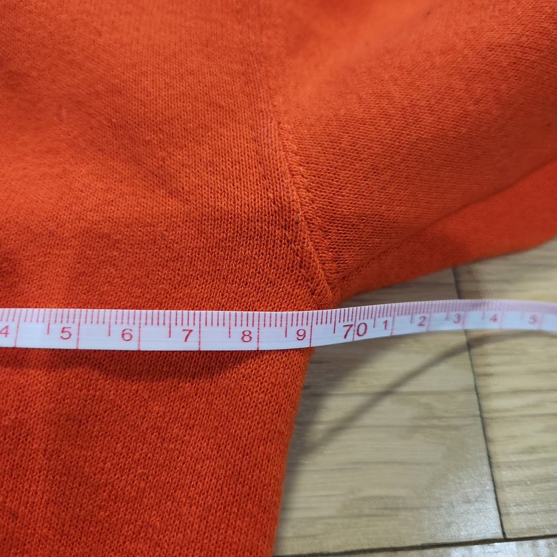 러셀 애슬레틱 90s 빈티지 오렌지 후드 상품이미지4
