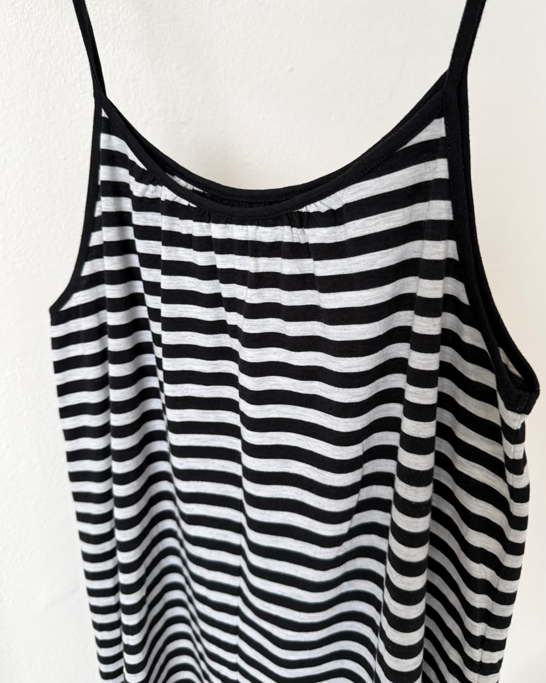 빈티지 스트라이프 슬리브리스 원피스 상품이미지2