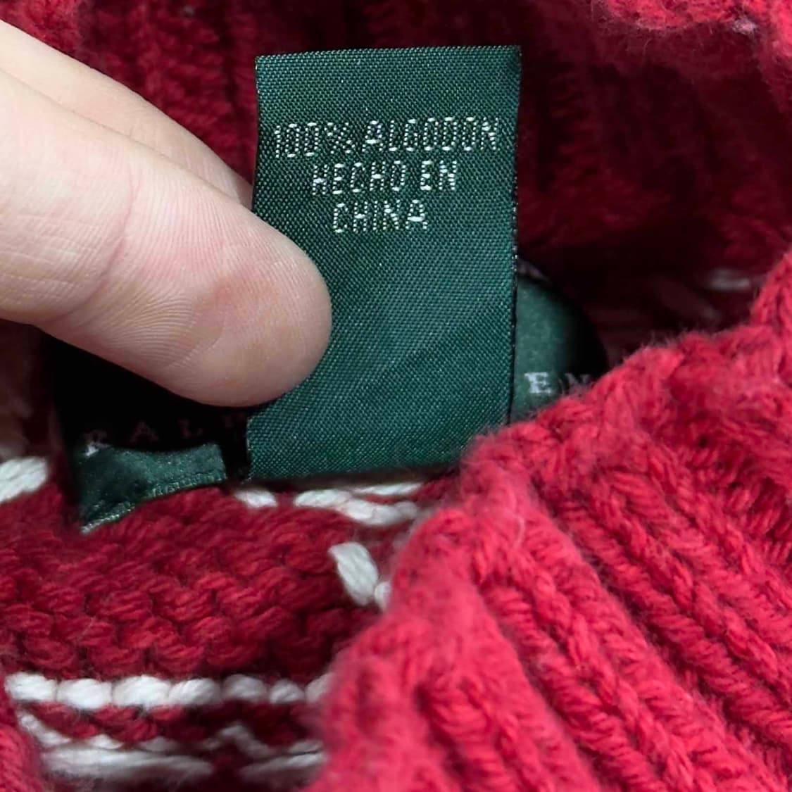 로렌 랄프로렌 노르딕 핸드 니트 상품이미지4