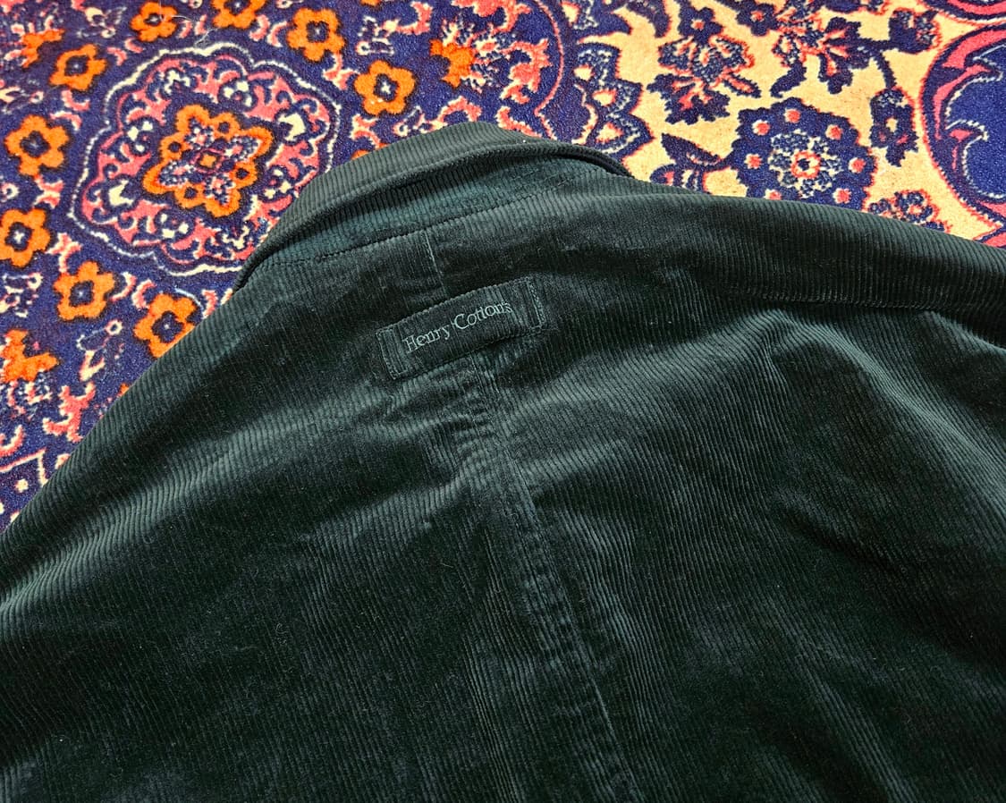 헨리코튼 20FW 리미티드 코듀로이 딥그린 풀 버튼 자켓 L size 상품이미지6