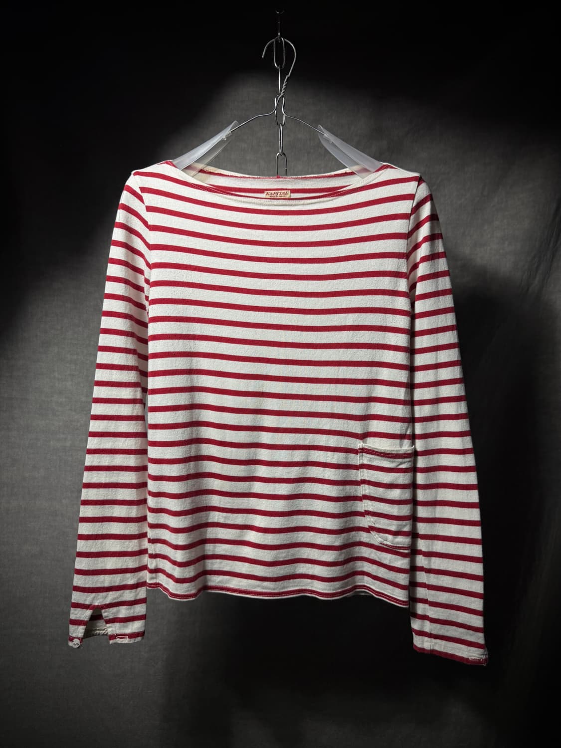 Kapital Boat Neck Border T shirt 상품이미지1