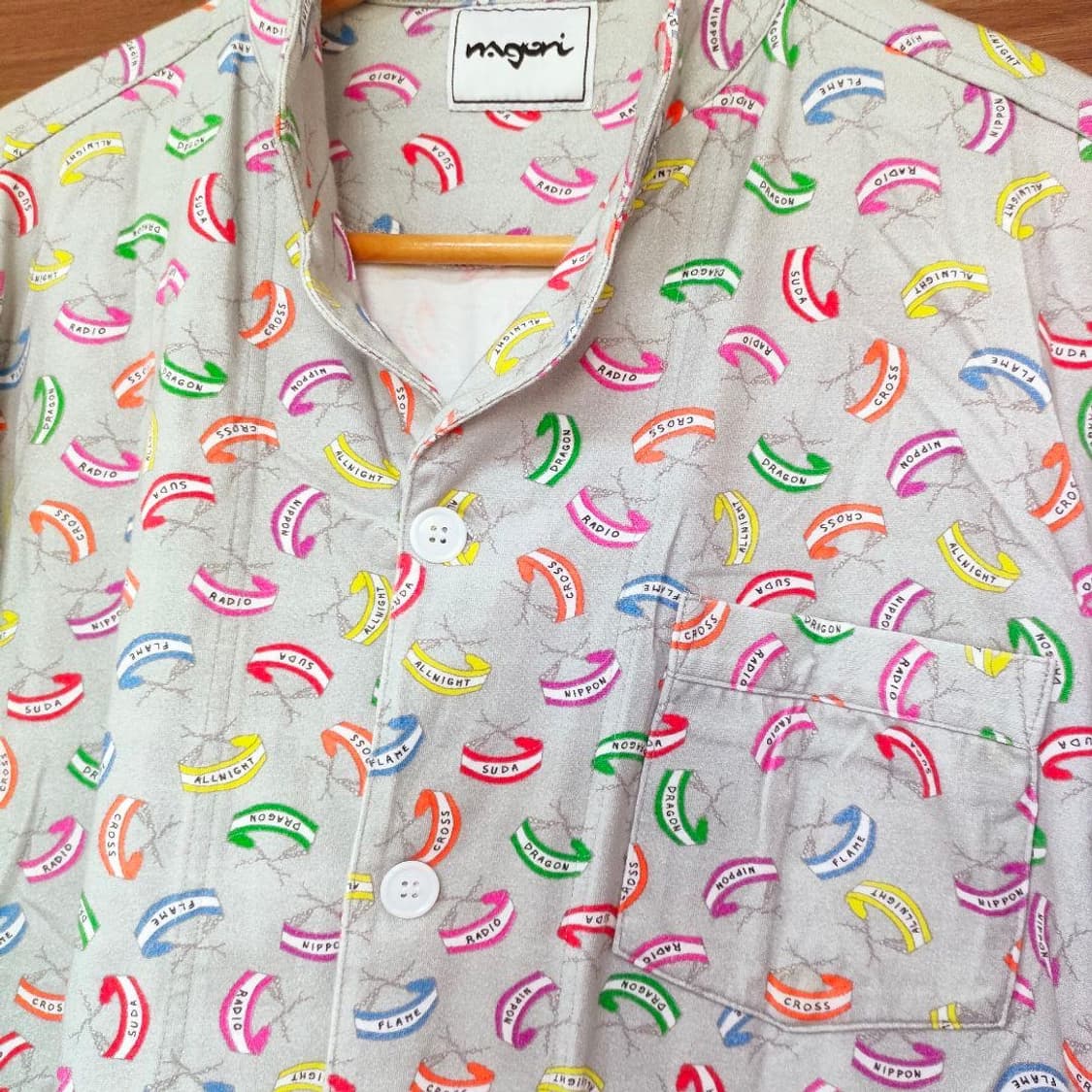 [L] 스다마사키 올나이트 닛폰 파자마 패턴셔츠 굿즈 상품이미지2