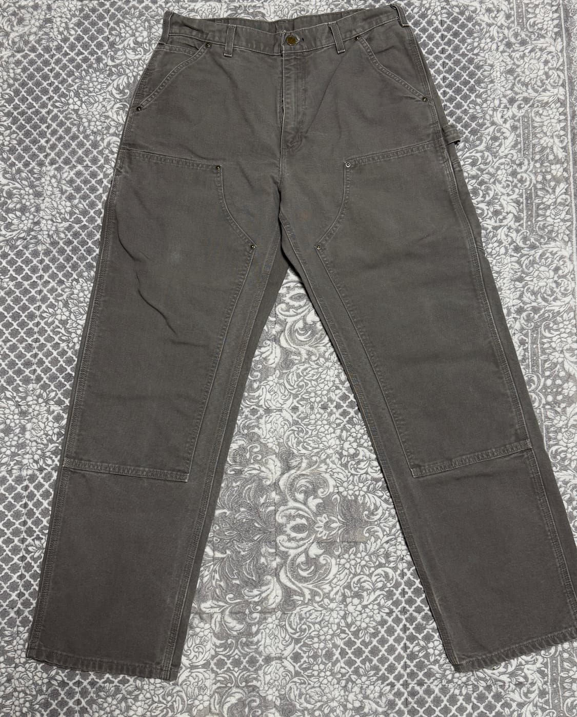 빈티지 칼하트 더블니 차콜 그레이34x32 상품이미지1