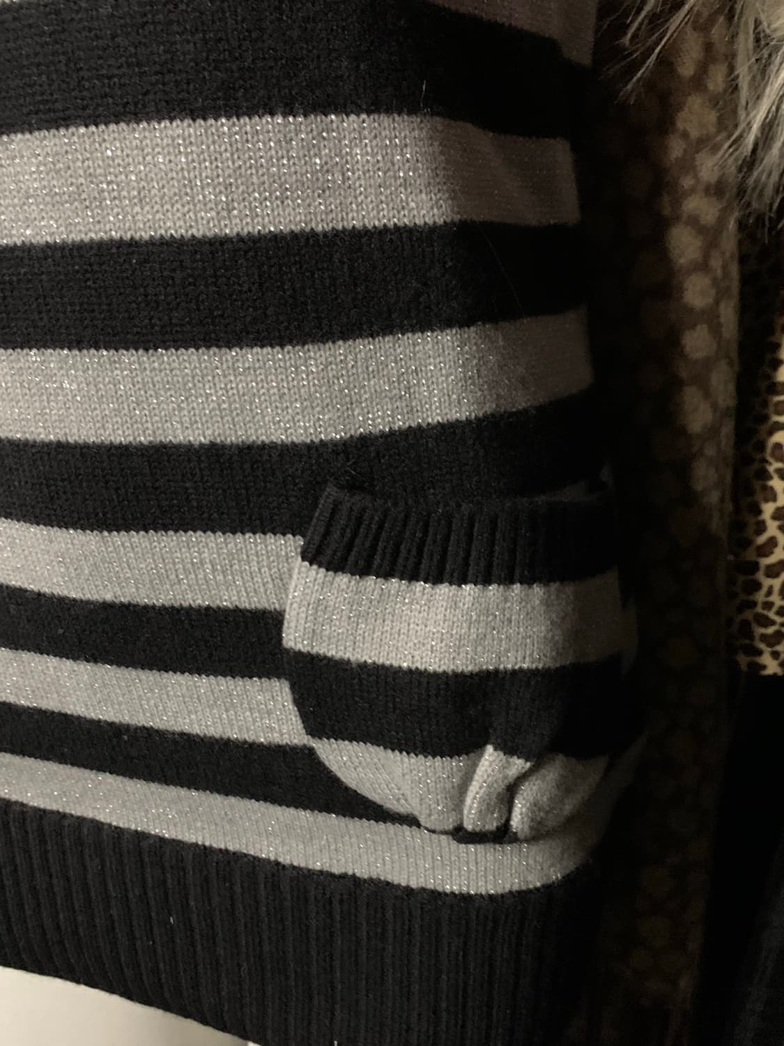 y2k 쇼콜라st 펑크 단가라 포켓 니트원피스 상품이미지2