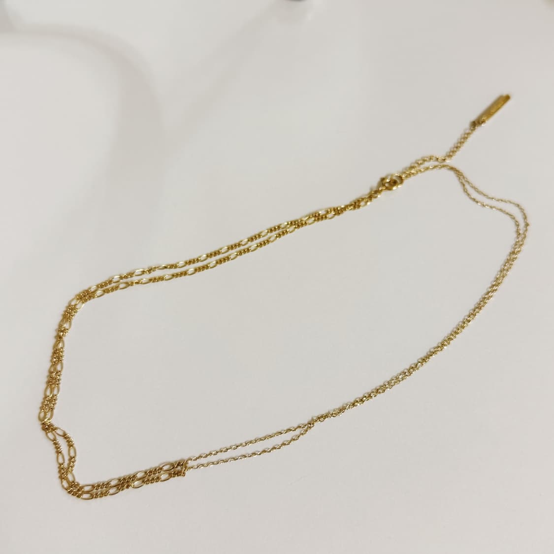 오델리프레 트위드 목걸이 금도금 925실버 상품이미지1