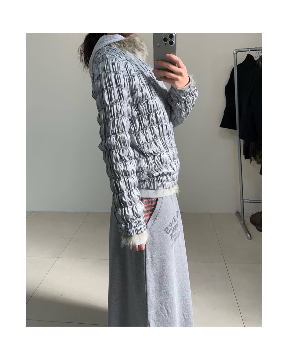 빈티지 셔링 폭스퍼 자켓 상품이미지7