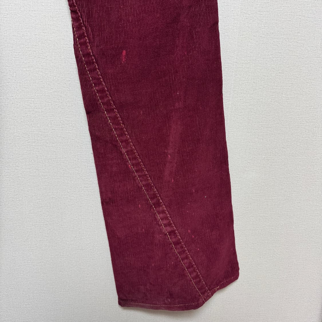 트루릴리젼 코듀로이 로우라이즈 부츠컷팬츠 버건디 상품이미지6