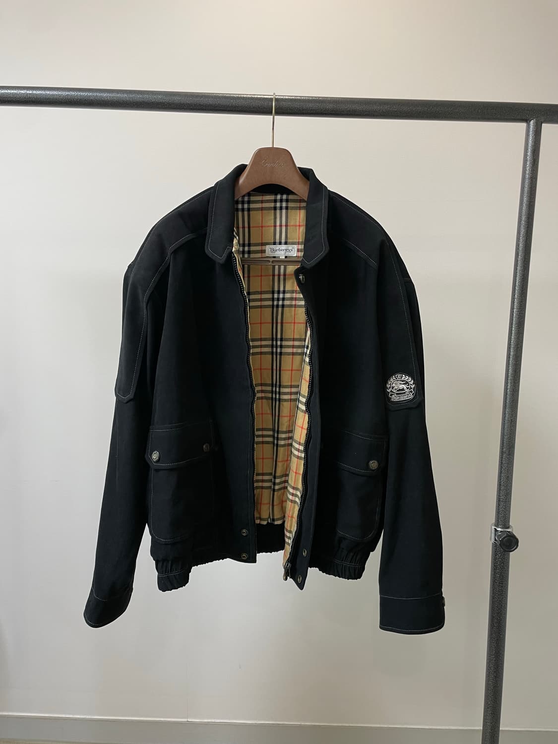 (102) 90s Burberrys 버버리 재팬라인 블루종 자켓 상품이미지2