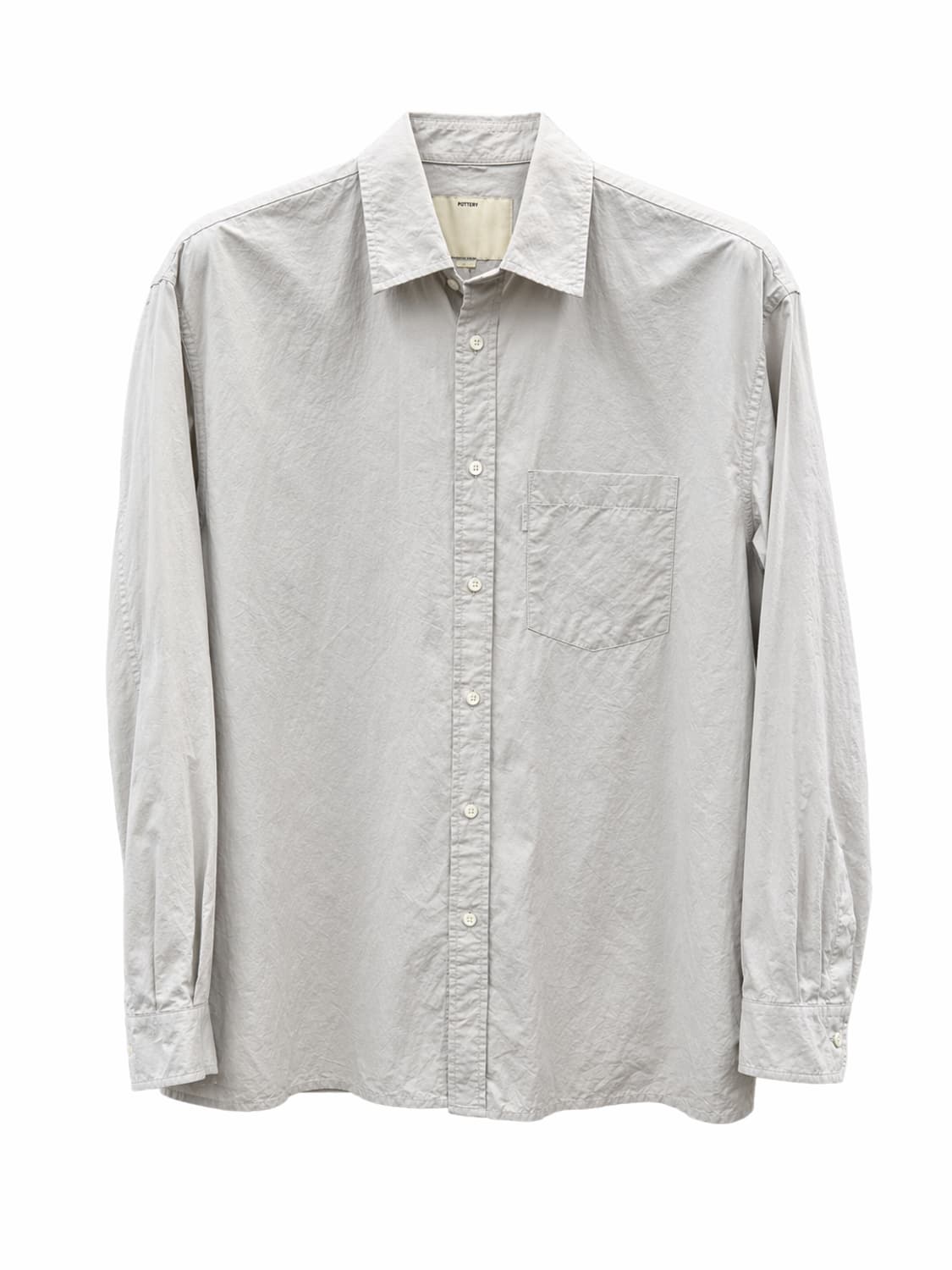 POTTERY 그레이 베이직 셔츠 상품이미지1
