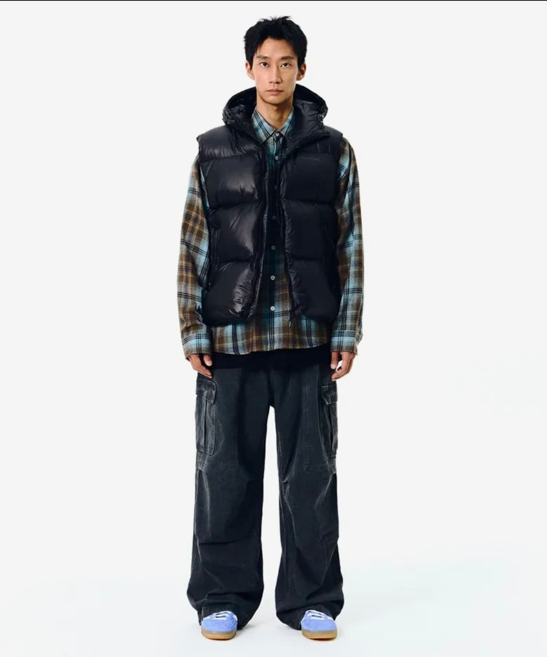 L ) 필루미네이트 글린트 후드 패딩 베스트 상품이미지1