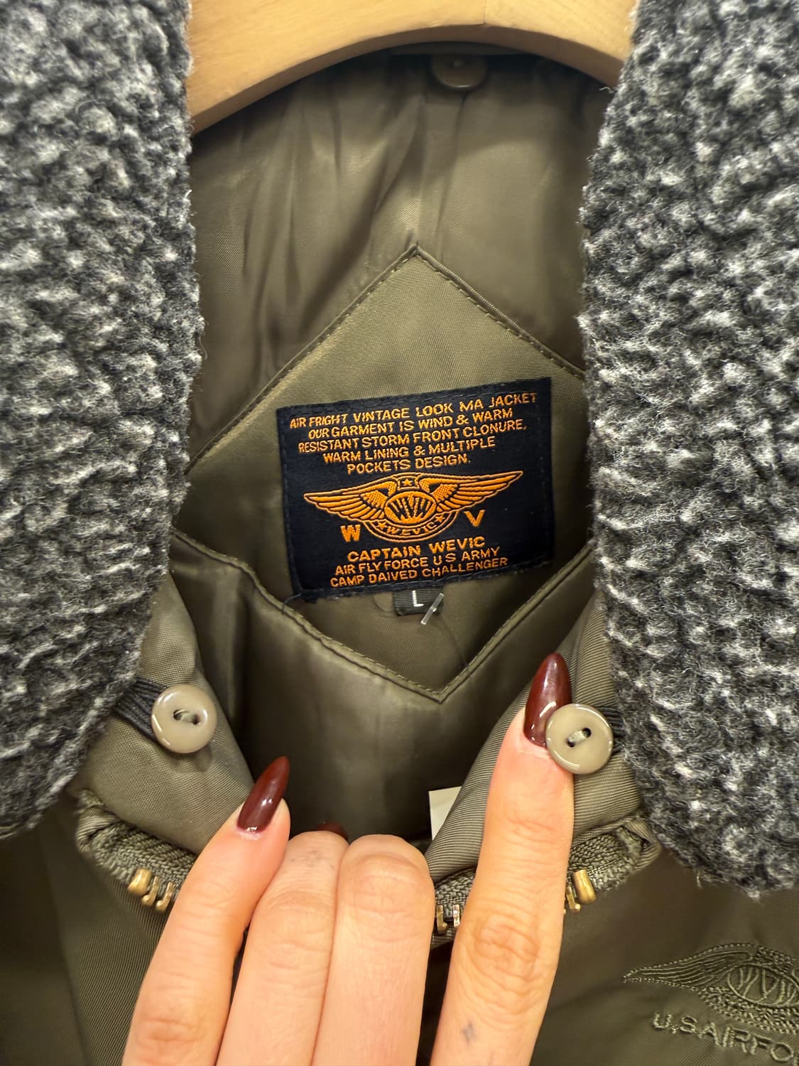 빈티지 US AIR FORCE 항공점퍼 U1191 상품이미지5