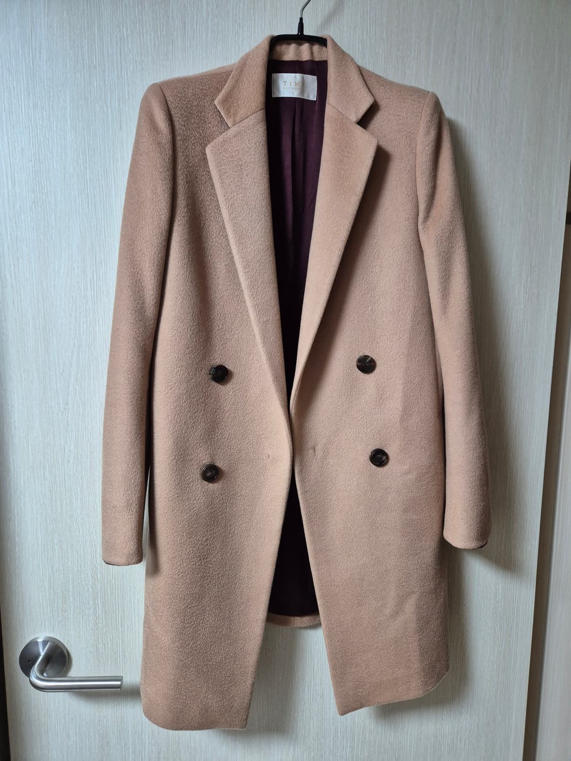 타임 TIME 한섬 캐시미어100 자켓 하프코트 타임캐시미어코트 상품이미지1