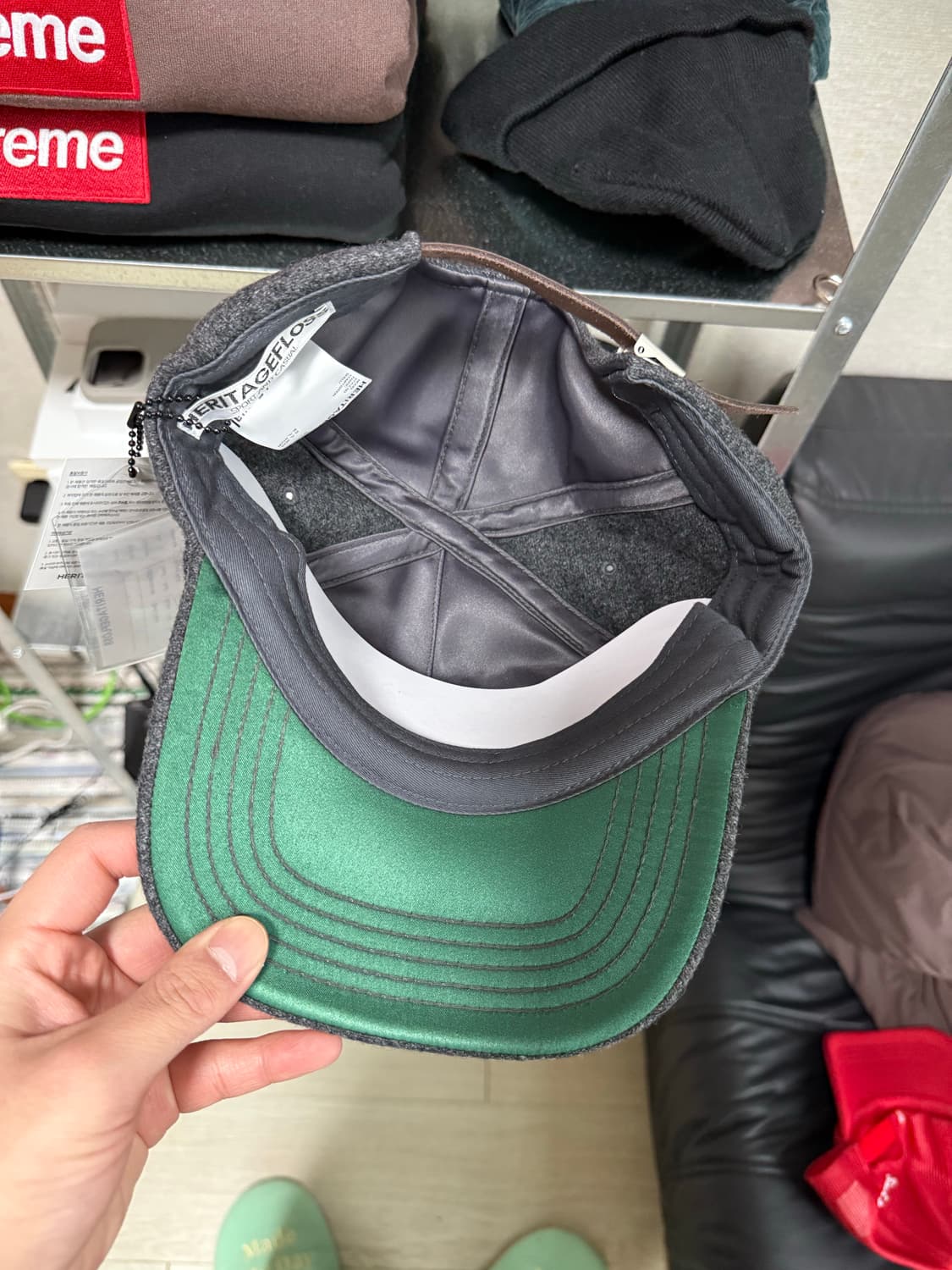 헤리티지플로스 울 캡 그레이 상품이미지2