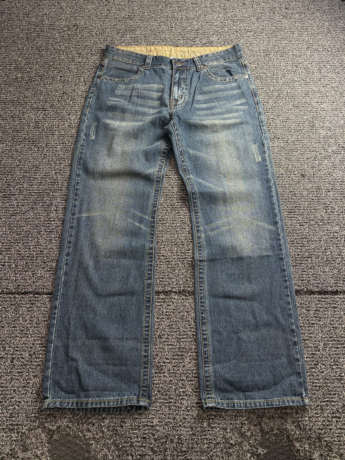 에드하디 타투 디자인 자수 루즈핏 데님 팬츠 3500 상품이미지2