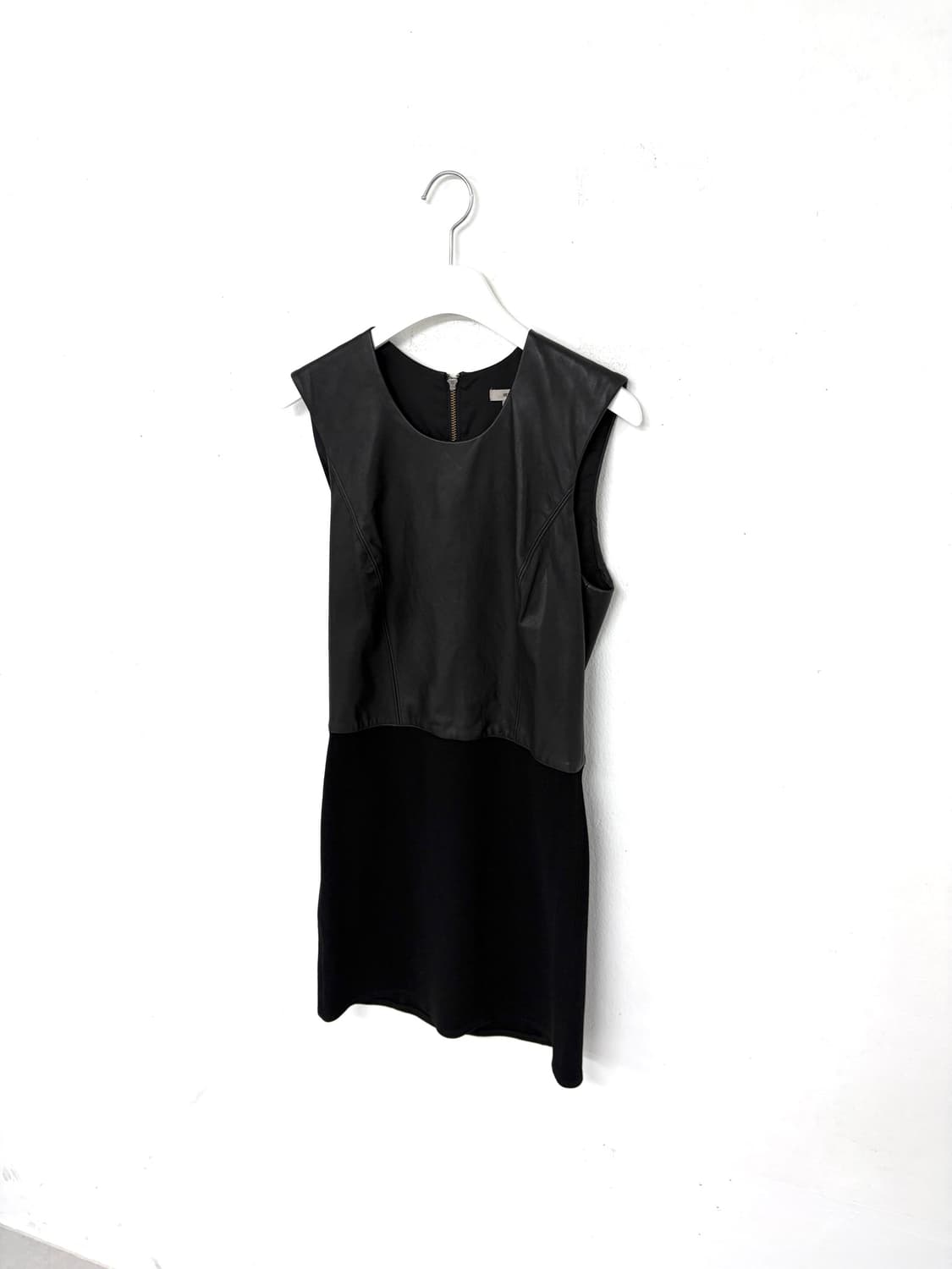 Helmut Lang Leather Trim Mini Dress 상품이미지2