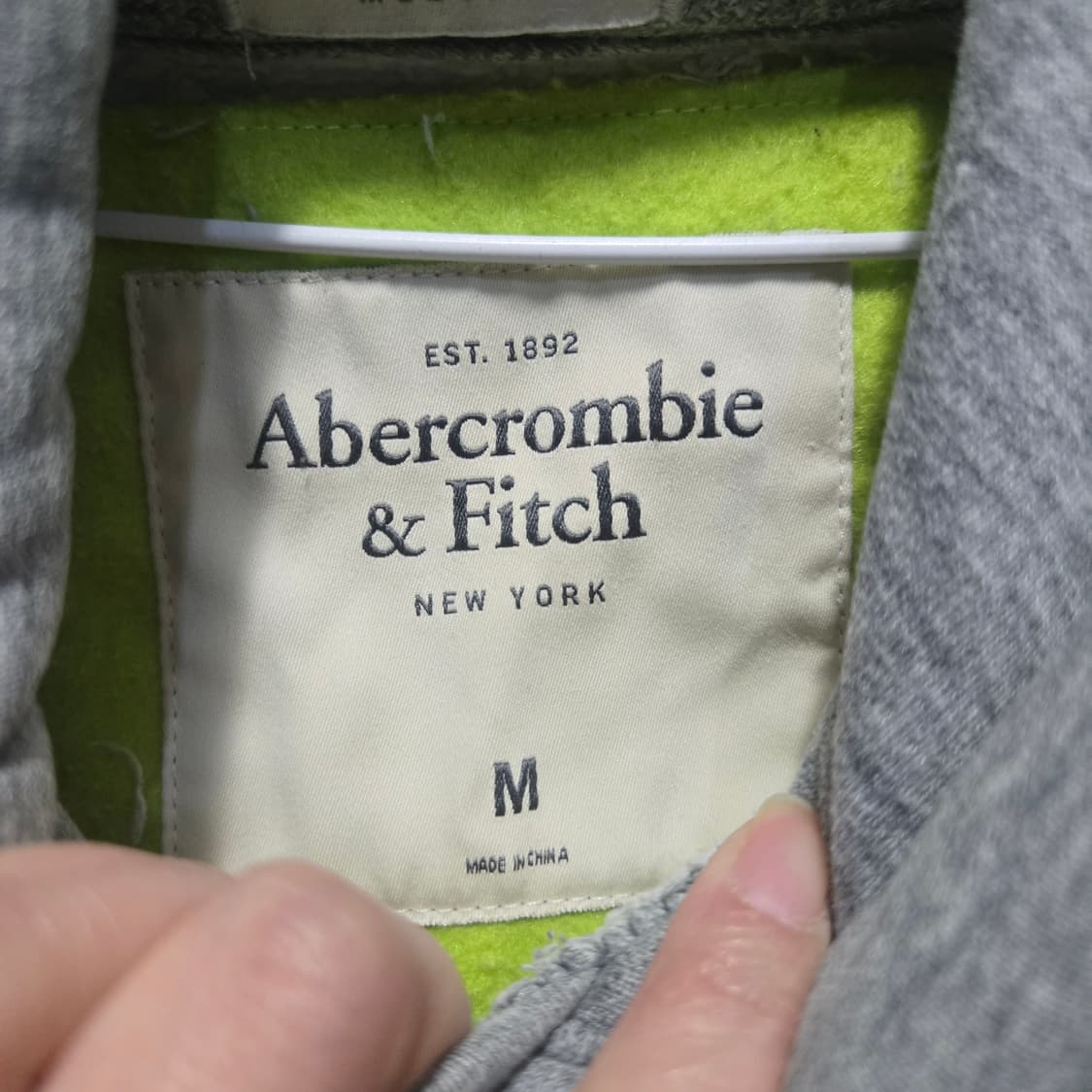 아베크롬비 기모 그레이 후드티 A&F  상품이미지5