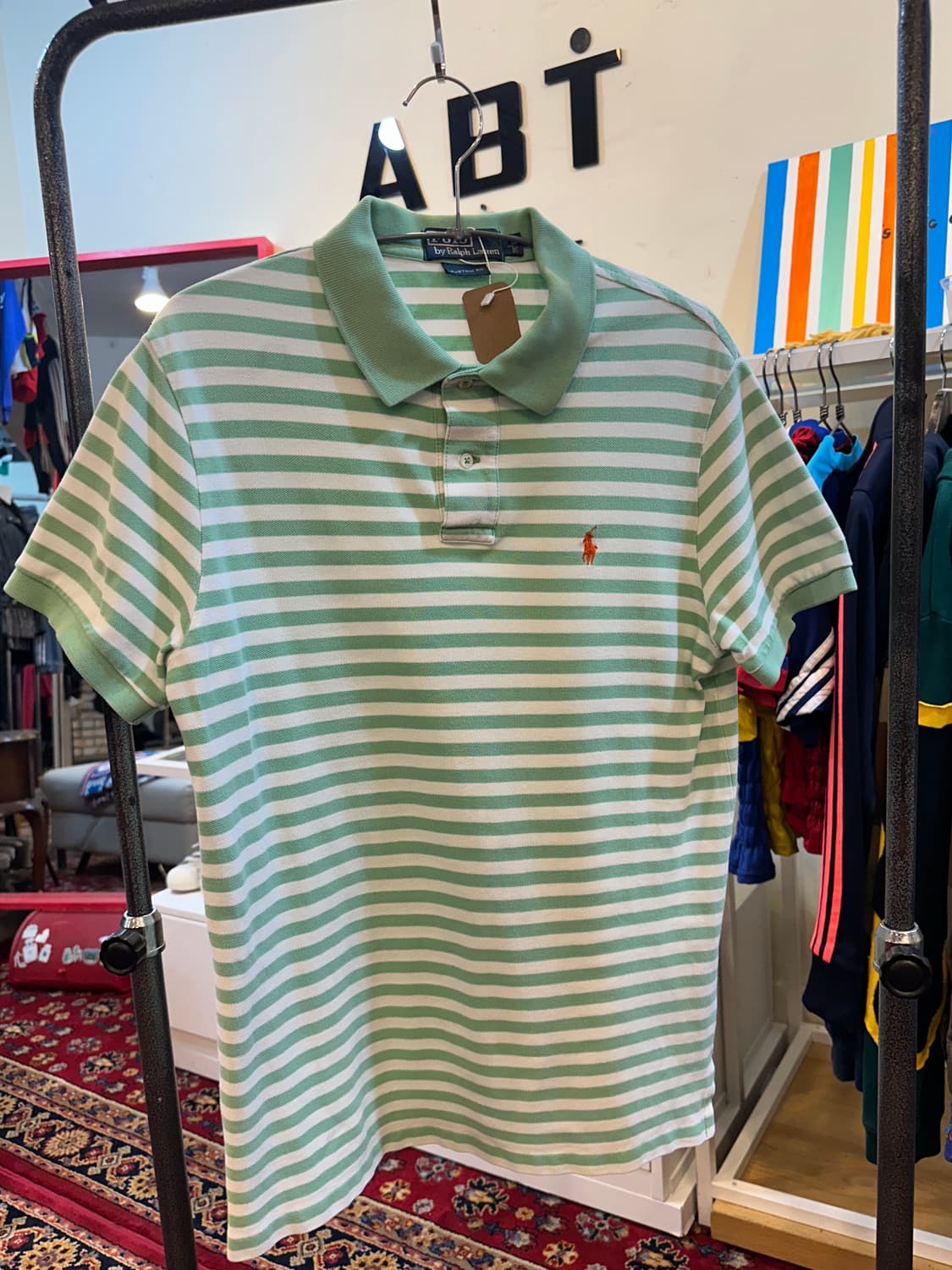 폴로 랄프로렌 스프라이트 패턴 반팔 카라티 상품이미지1