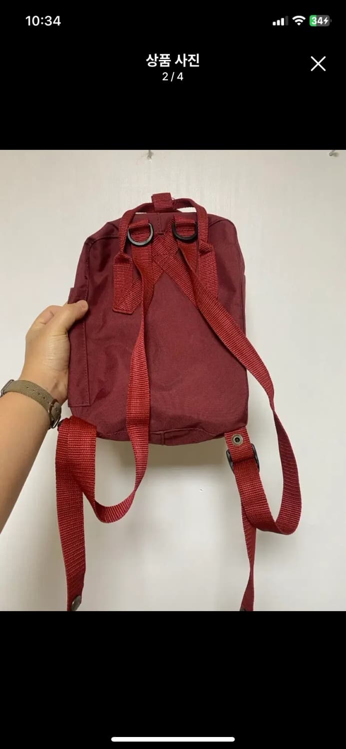 [FJALL RAVEN] 피엘라벤 칸켄 미니 백팩 버건디 상품이미지2