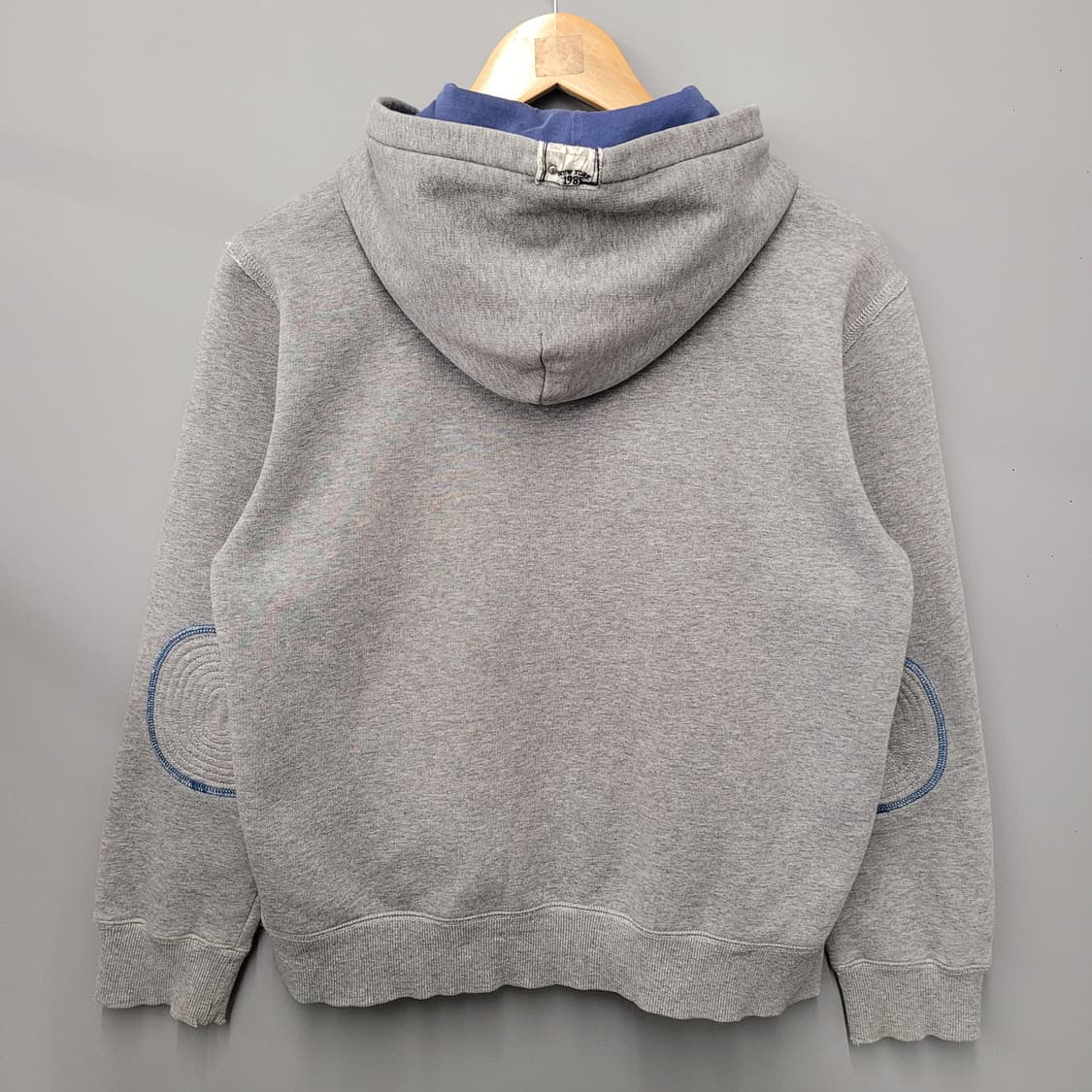 Tommy Hilfinger 타미힐피거 엘보 패치 후드집업 그레이 상품이미지2