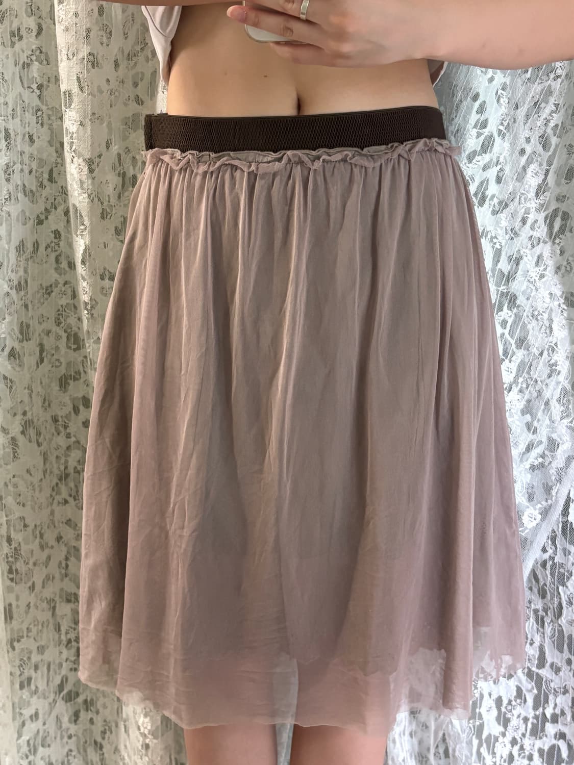 Brown skirt 상품이미지6