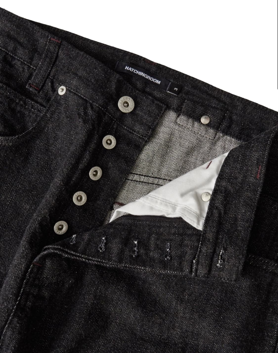[해칭룸] Regular Selvedge Jeans Black 상품이미지5