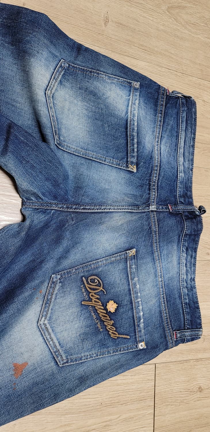 Dsquared2 야구진3 슬림핏 남성 데님 청바지 EU 52 상품이미지3