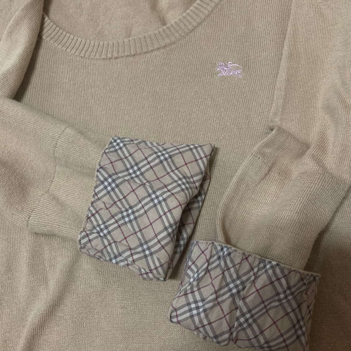 버버리 블루라벨 베이지 니트 38 상품이미지2