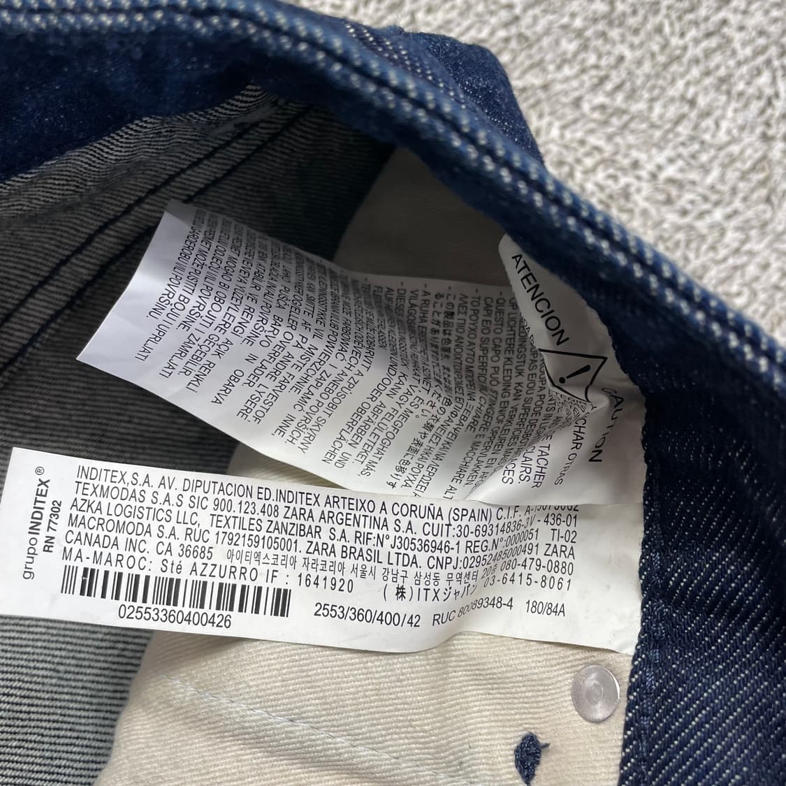 스투디오니콜슨x자라 데님팬츠 상품이미지4