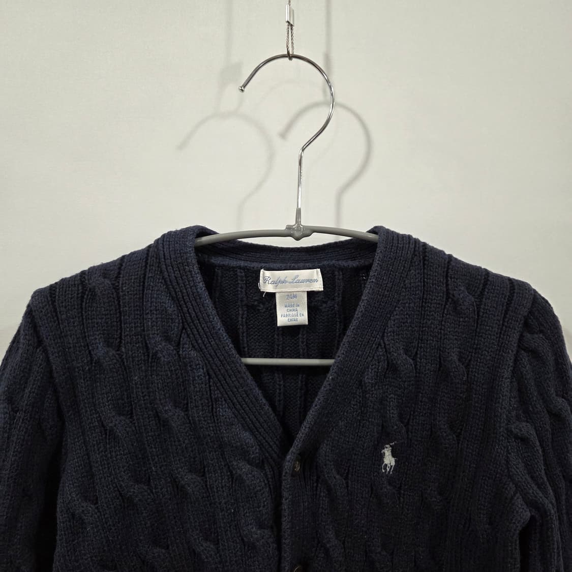 랄프로렌 키즈 케이블 니트 가디건 24M 상품이미지2