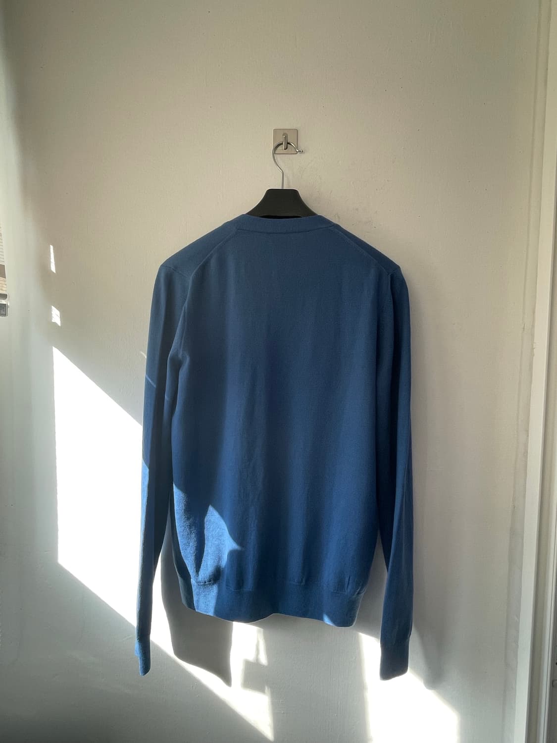 아크네 스튜디오 메리노울 페이스로고 니트 블루 새상품 상품이미지7