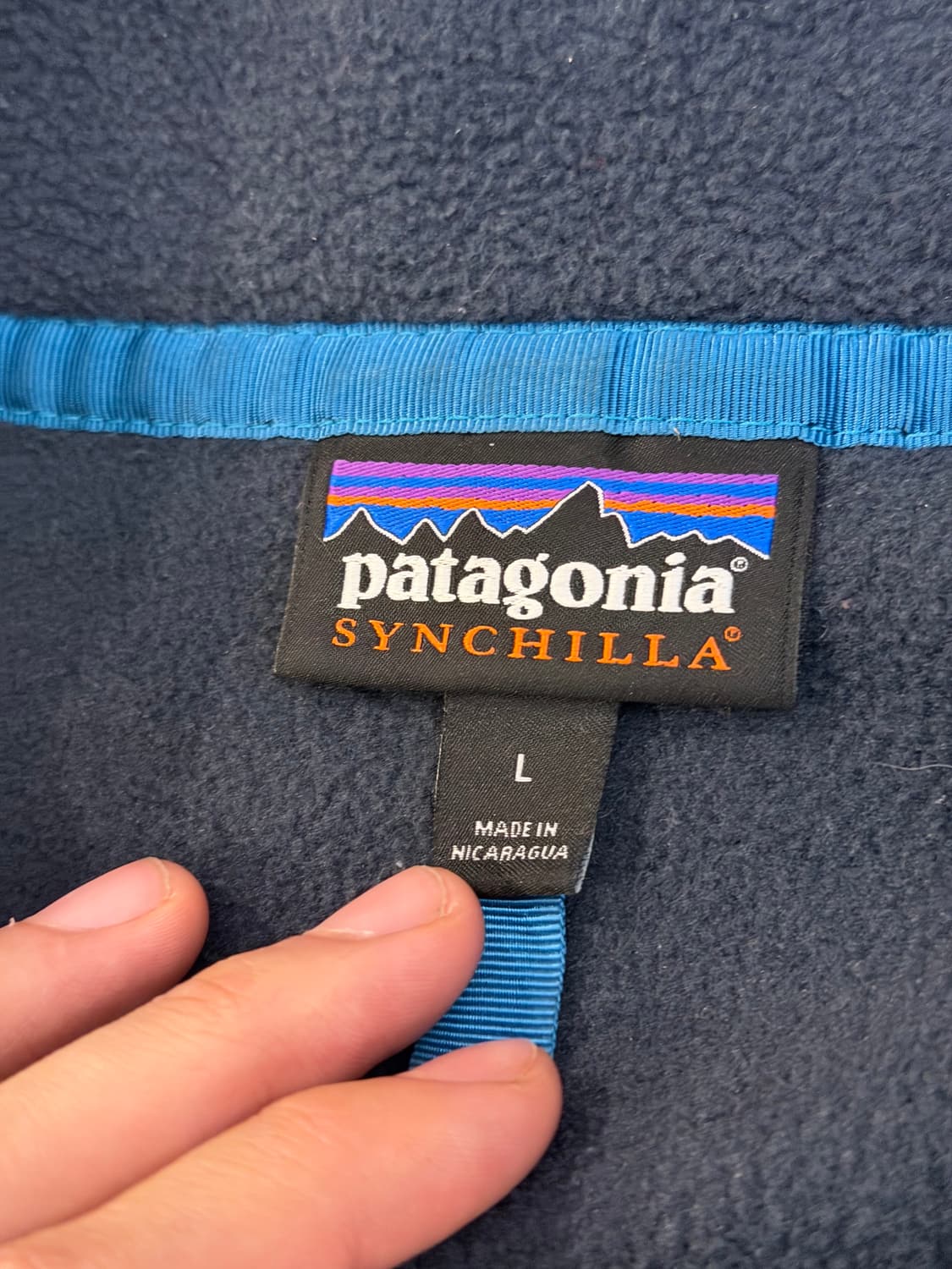 파타고니아 신칠라 스냅 풀오버 플리스 아즈텍 나바호 네이비 상품이미지4