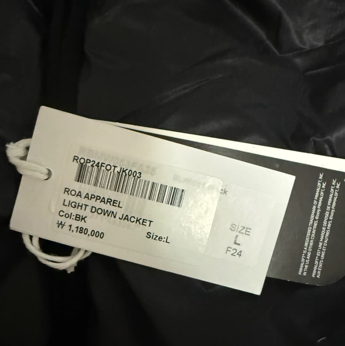 [L] 로아 roa 라이트 다운 패딩 후드 집업 자켓 경량패딩 롱패딩 상품이미지4