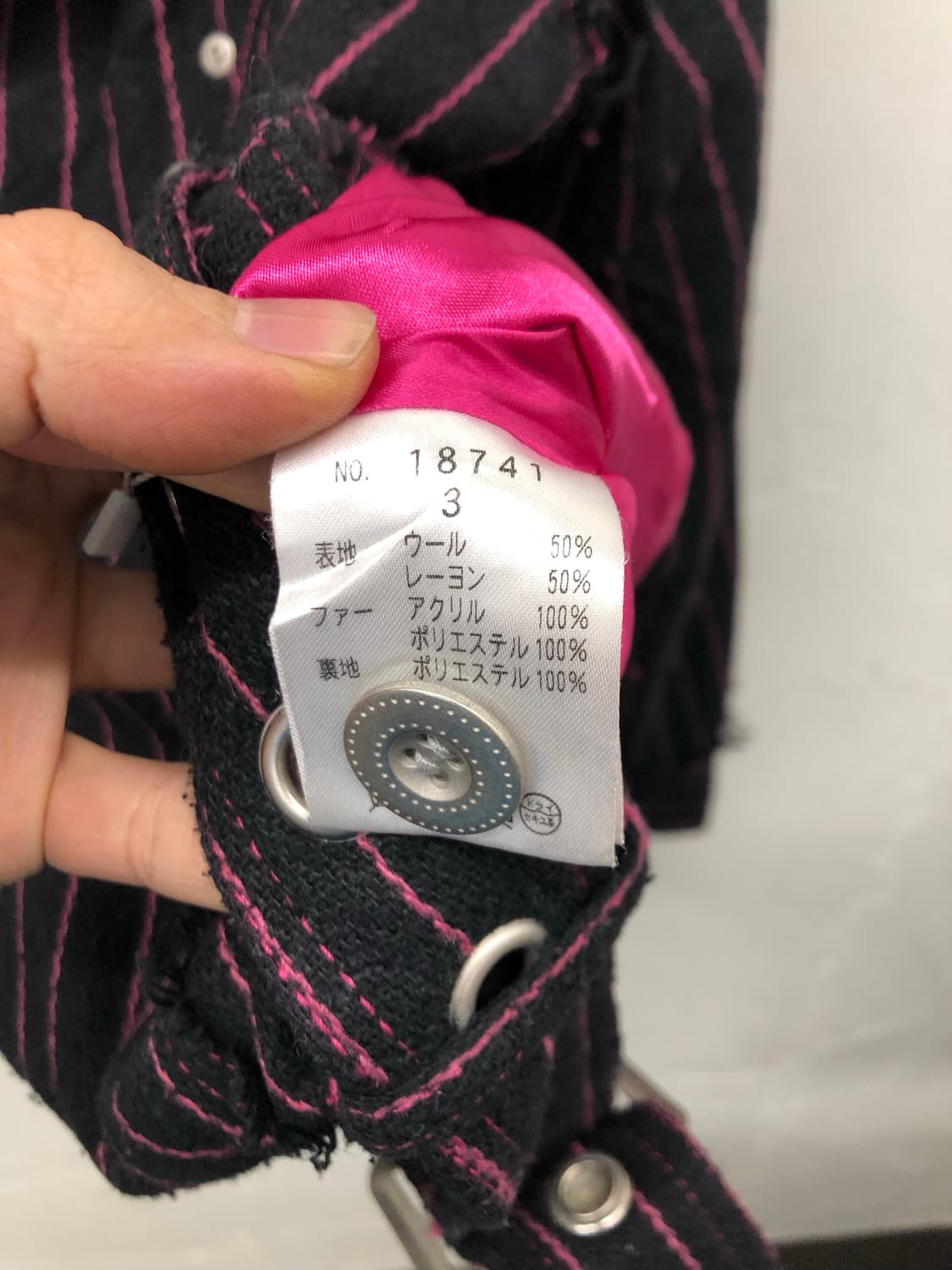 알곤퀸즈 스트라이프 라이더 자켓 상품이미지5