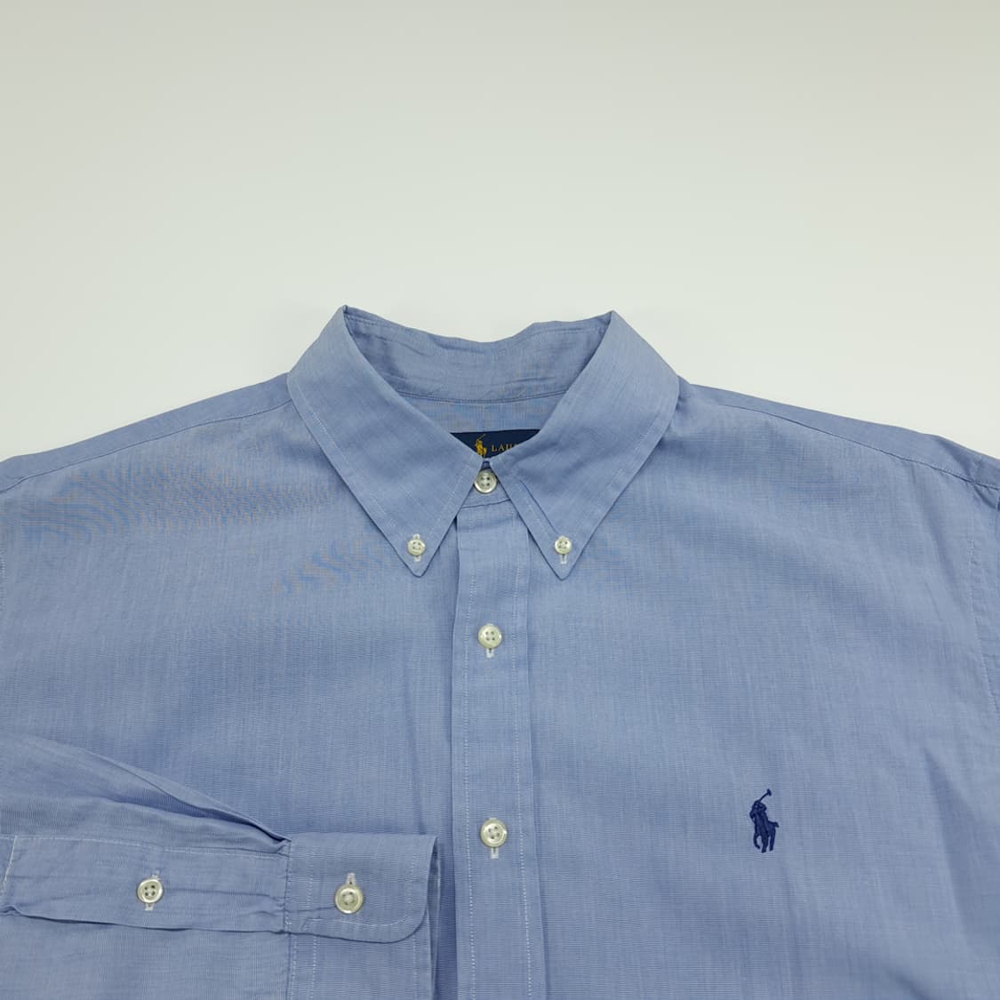 CN721 2XL 폴로 랄프로렌 블루 긴팔 셔츠 남방 상품이미지3