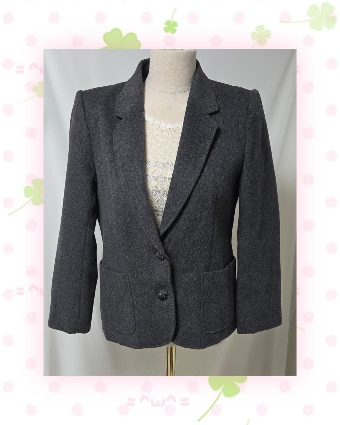 그레이 울 자켓 상품이미지4